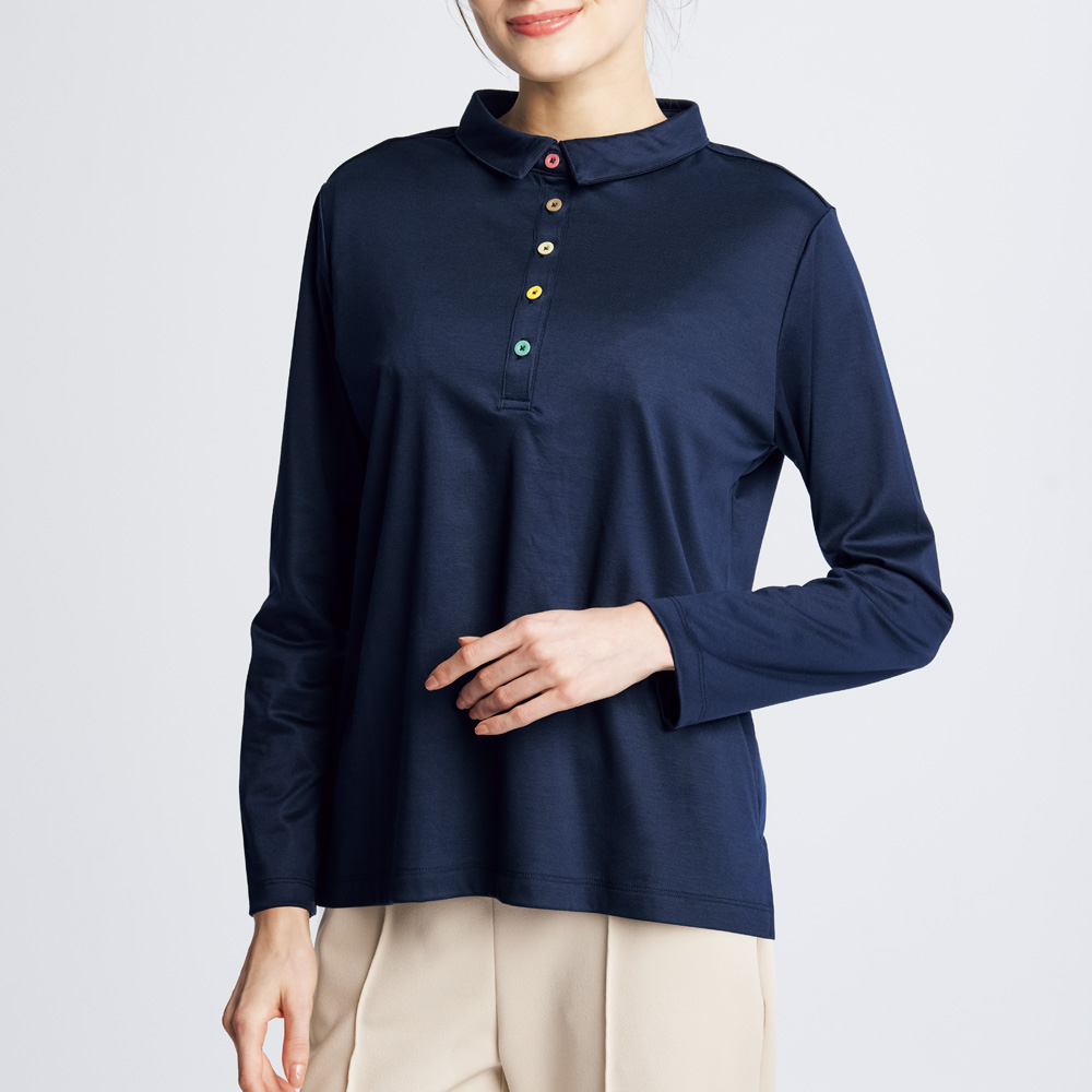 UVカット･カラフルボタンポロシャツ