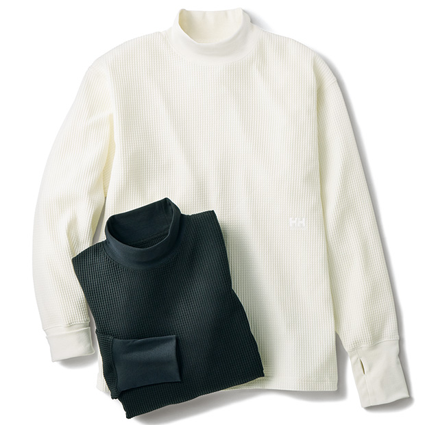 ロングスリーブハイネックドライワッフル