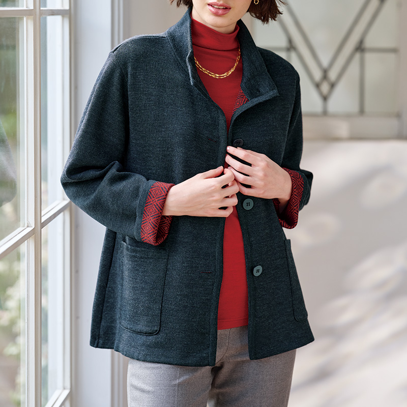 ダブルフェイスAラインジャケット