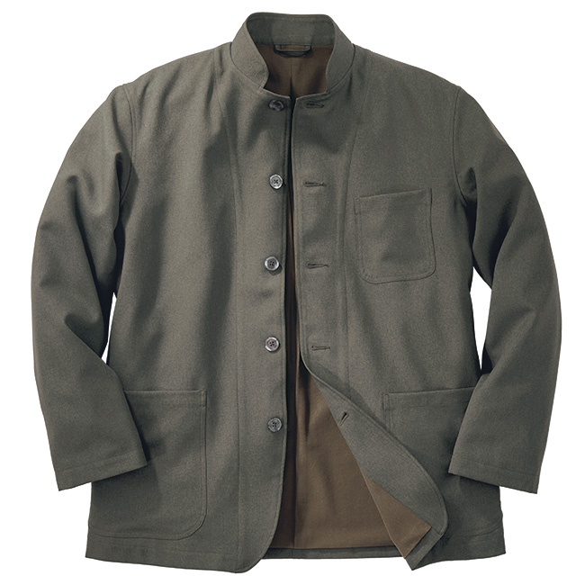 暖か裏地付きマオカラージャケット