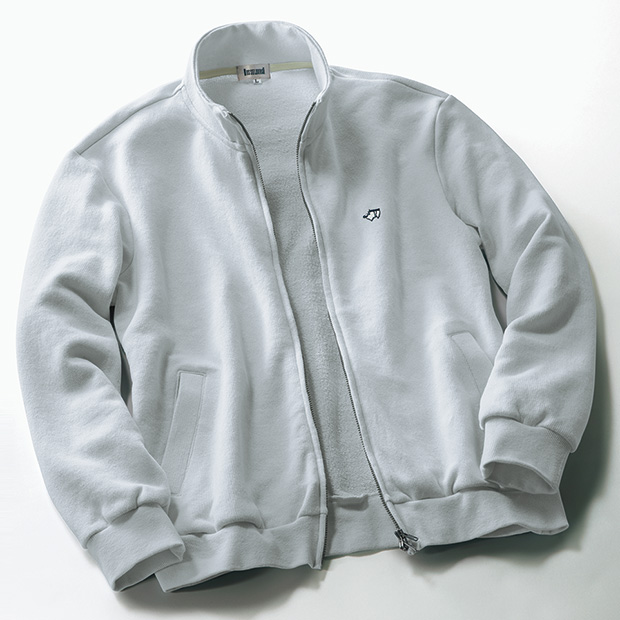 リネン混裏毛フルジップジャケット