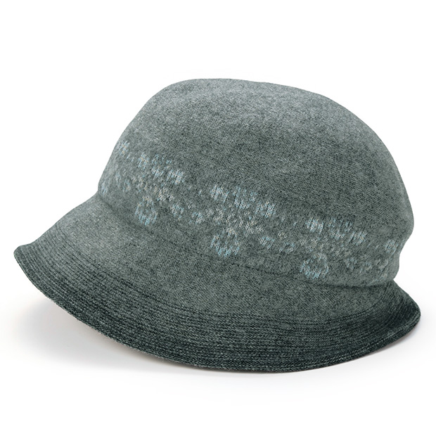 北欧モザイク柄のふんわりクローシュ