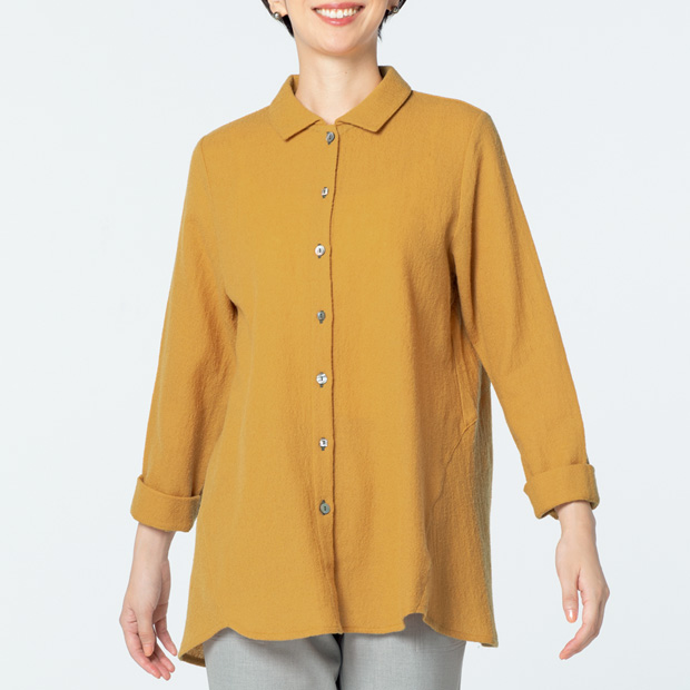 ウールガーゼブラウス