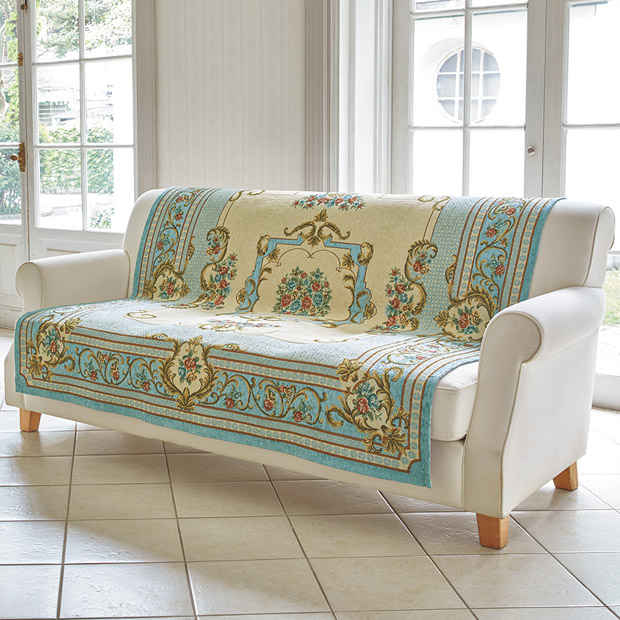 イタリア製ジャカード織ソファカバー