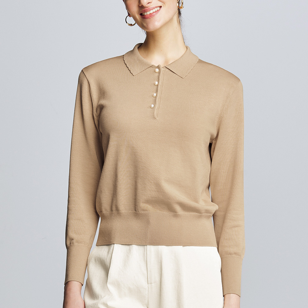 デザインニットプルオーバー