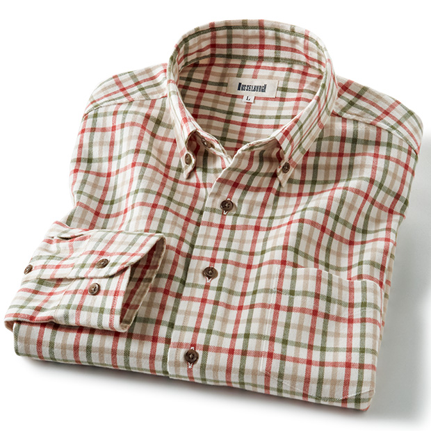 ウインターコットン･スリーカラーラインシャツ