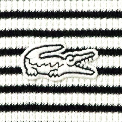 ワッフルボーダープルオーバー