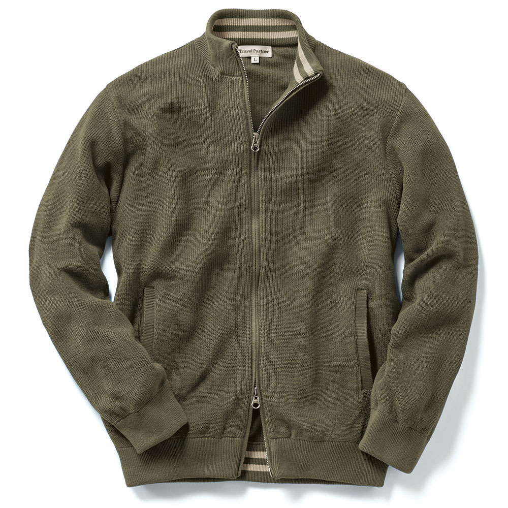 リネンラミー混･ドライバーズニットブルゾン
