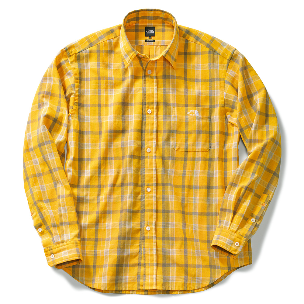 ロングスリーブフラッシュドライチェックシャツ