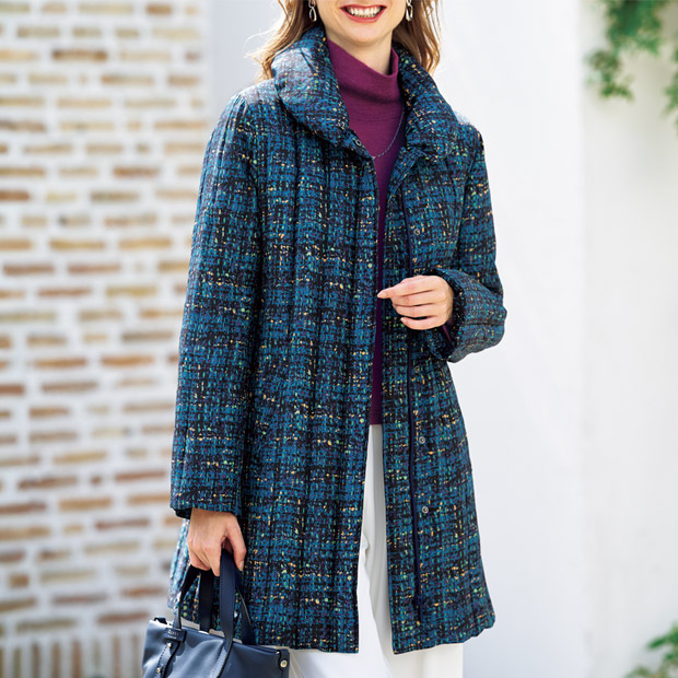 シルクプリントダウンコート