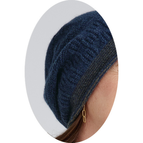 カシミヤニット帽子