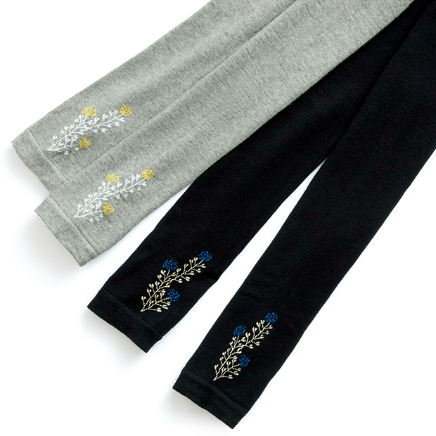 コットン混レギンス／2色セット