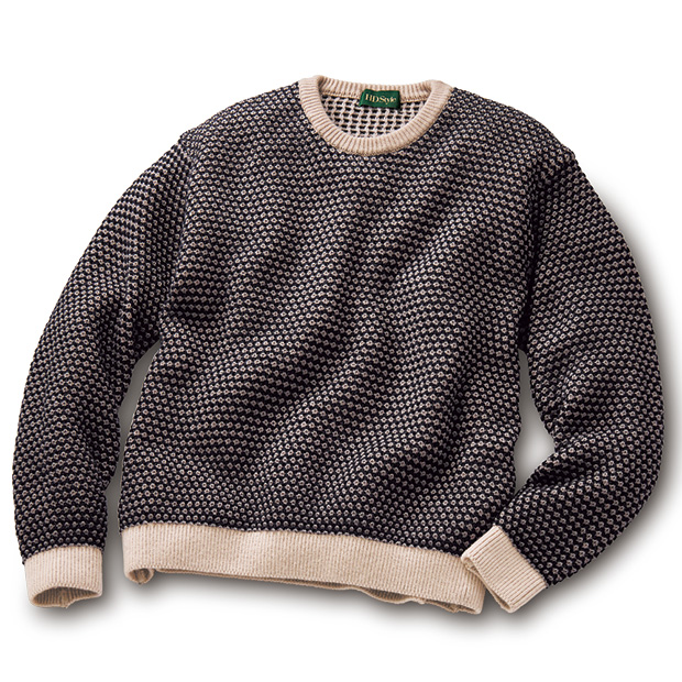 メリノウール変わり編みセーター