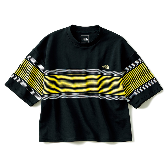 ショートスリーブフリーランパネルボーダークルー