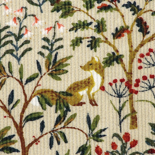 コーデュロイフォレスト柄プルオーバーシャツ