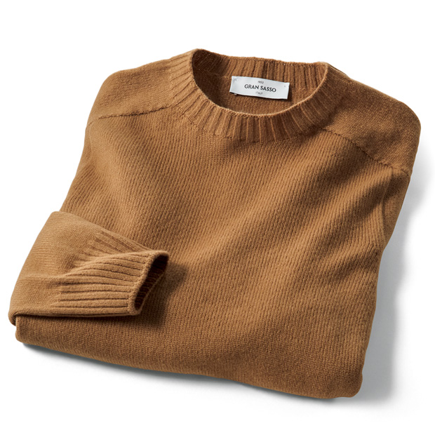 ジーロンラムウール・クルーネックセーター