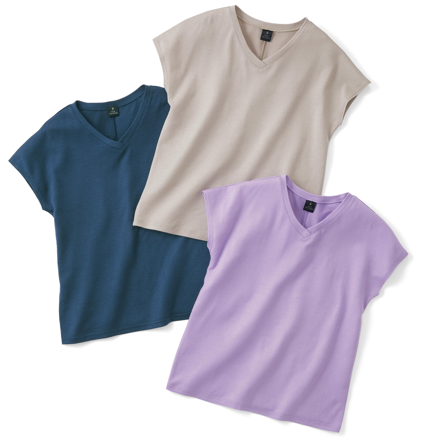 ウールシルクゆったりベスト