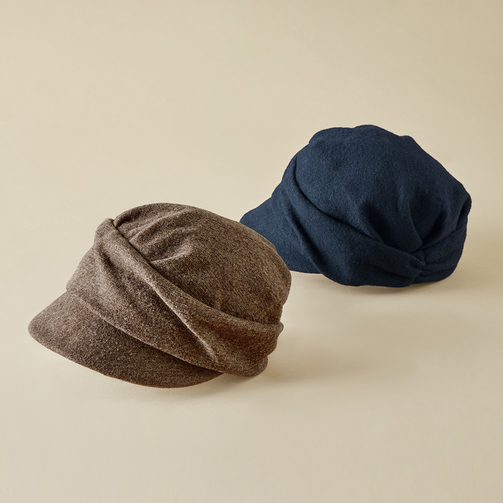 軽やかウールのキャスケット