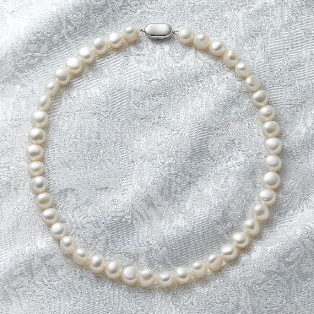 淡水セミバロックパールネックレス