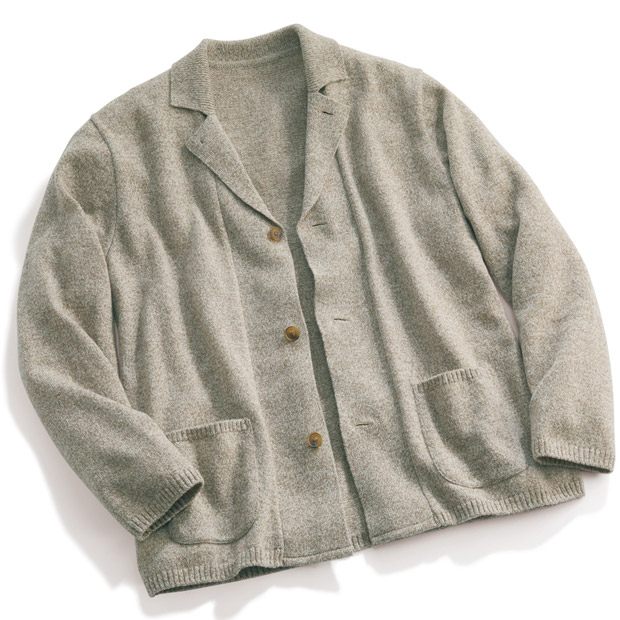 洗えるウール･撚り杢カーディガン