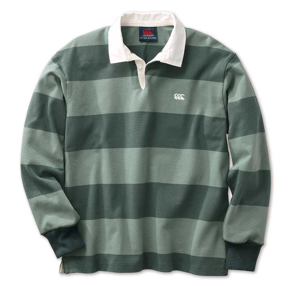 4インチストライプ長袖ラグビージャージー