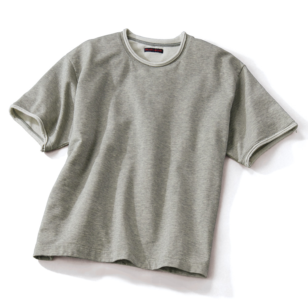 スーピマハイゲージ裏毛ロールネックTシャツ