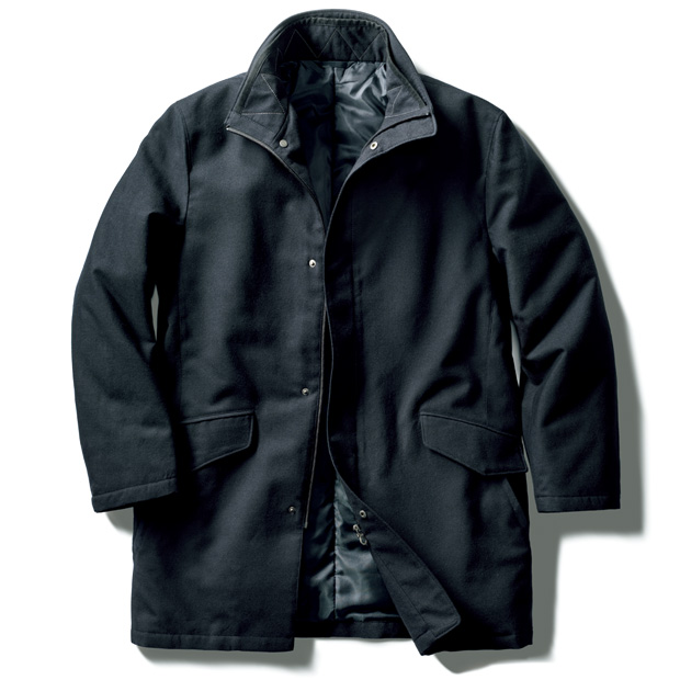 尾州ウール混 中わた入り･軽やかコート