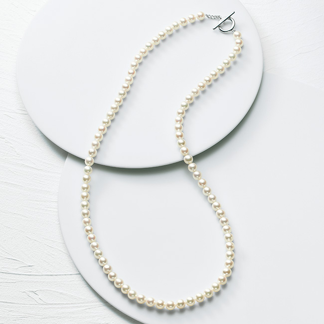 無調色・パールマチネネックレス/当社限定