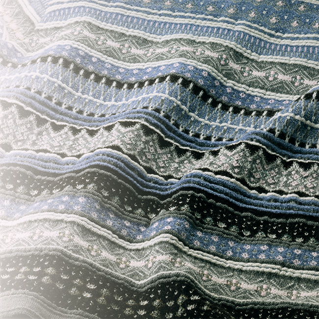 フェアアイル模様のニットジャケット