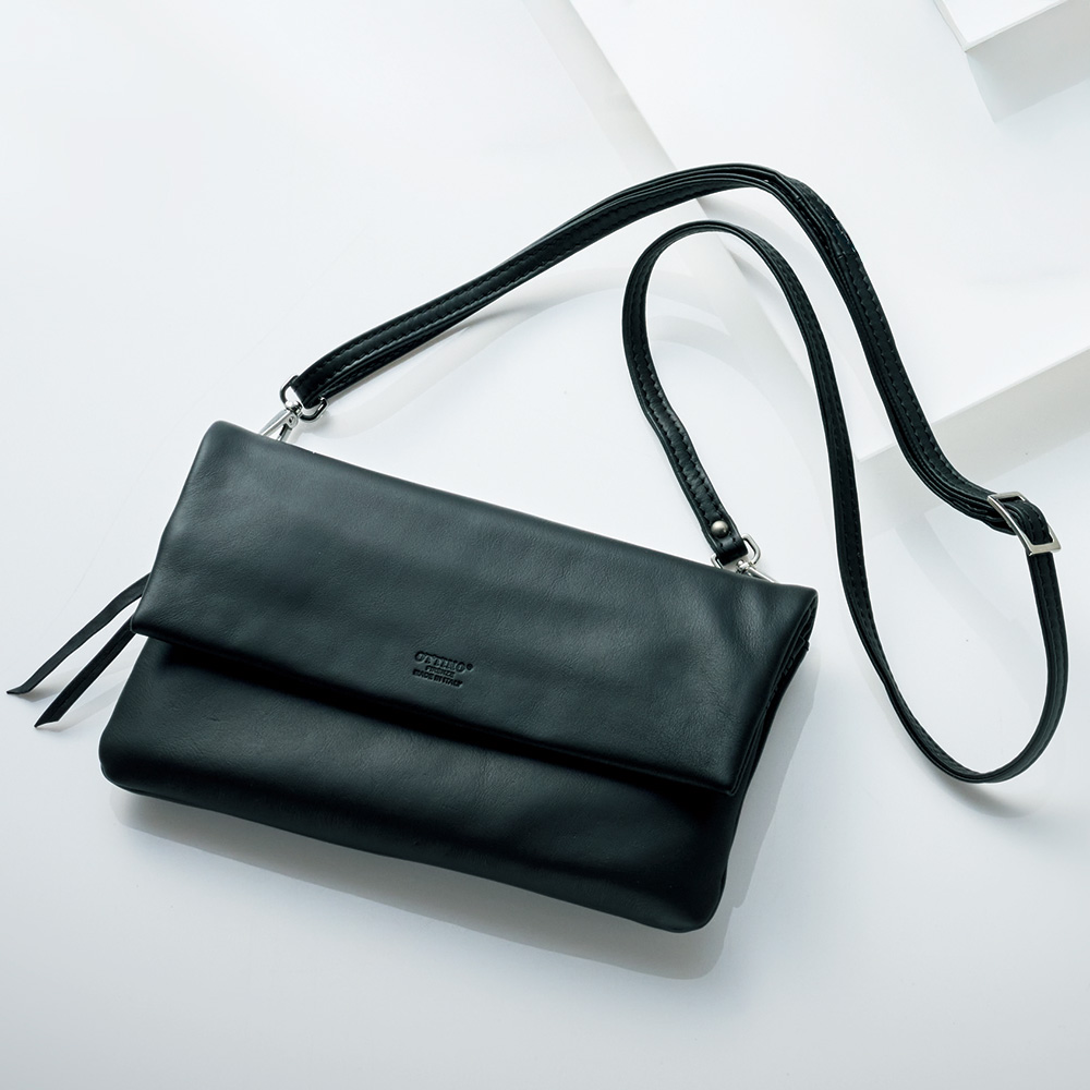 柔らかカーフレザーお財布ショルダーバッグ