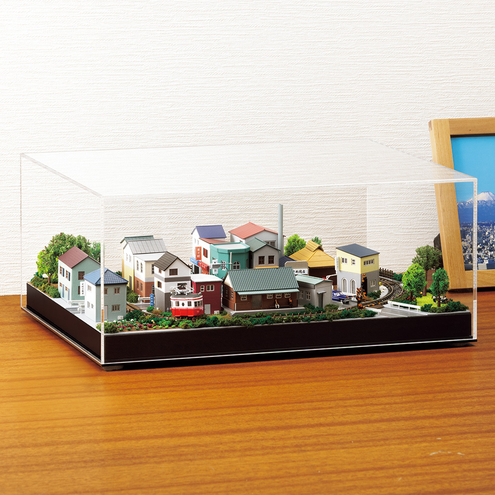ジオラマ作品「懐かしの街並み」
