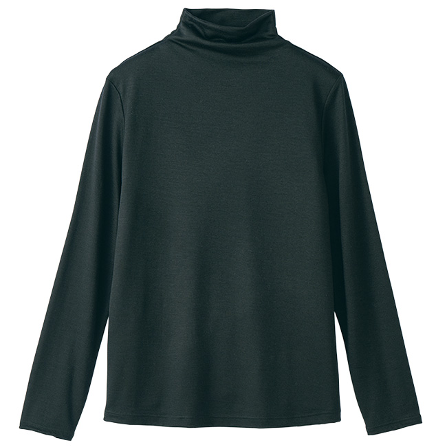 メリノウールボトルネックゆったりプルオーバー