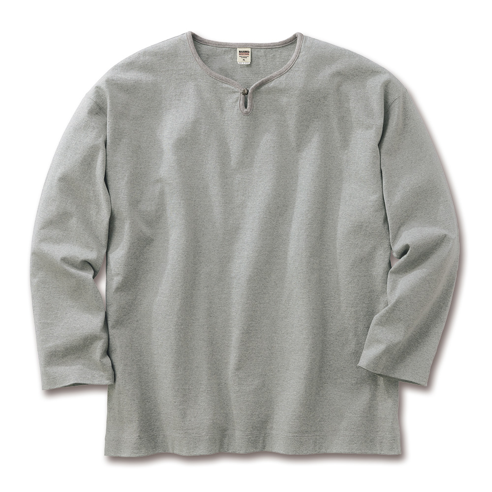 コンチョボタン･九分袖Tシャツ