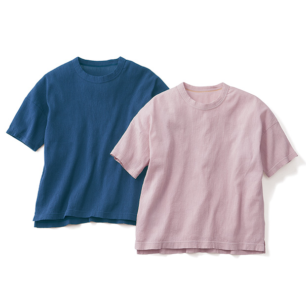 コットン楊柳Tシャツ／2色セット