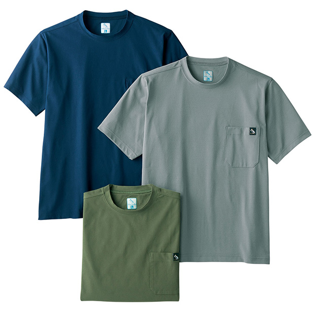 フィールフィット･ポケットTシャツ／3色組