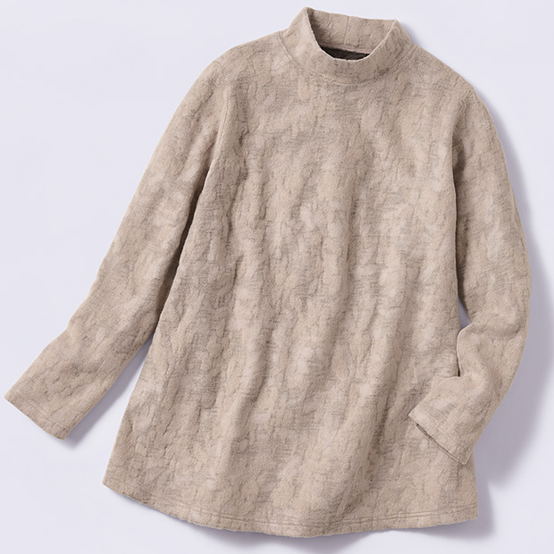 パイルジャカードふんわりチュニック