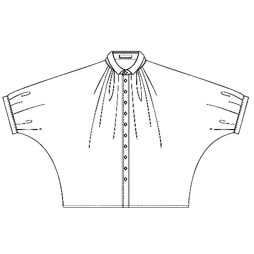 ゆったりリネンブラウス