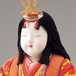 桃園雛十人揃(収納式)