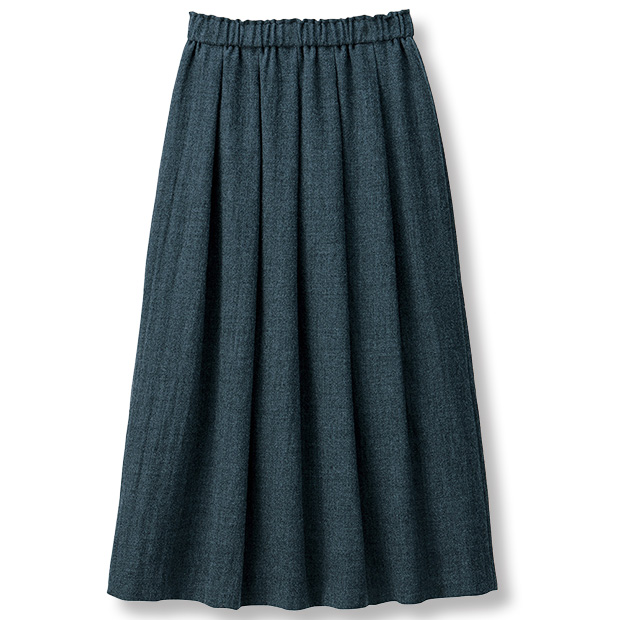 ウールギャザースカート