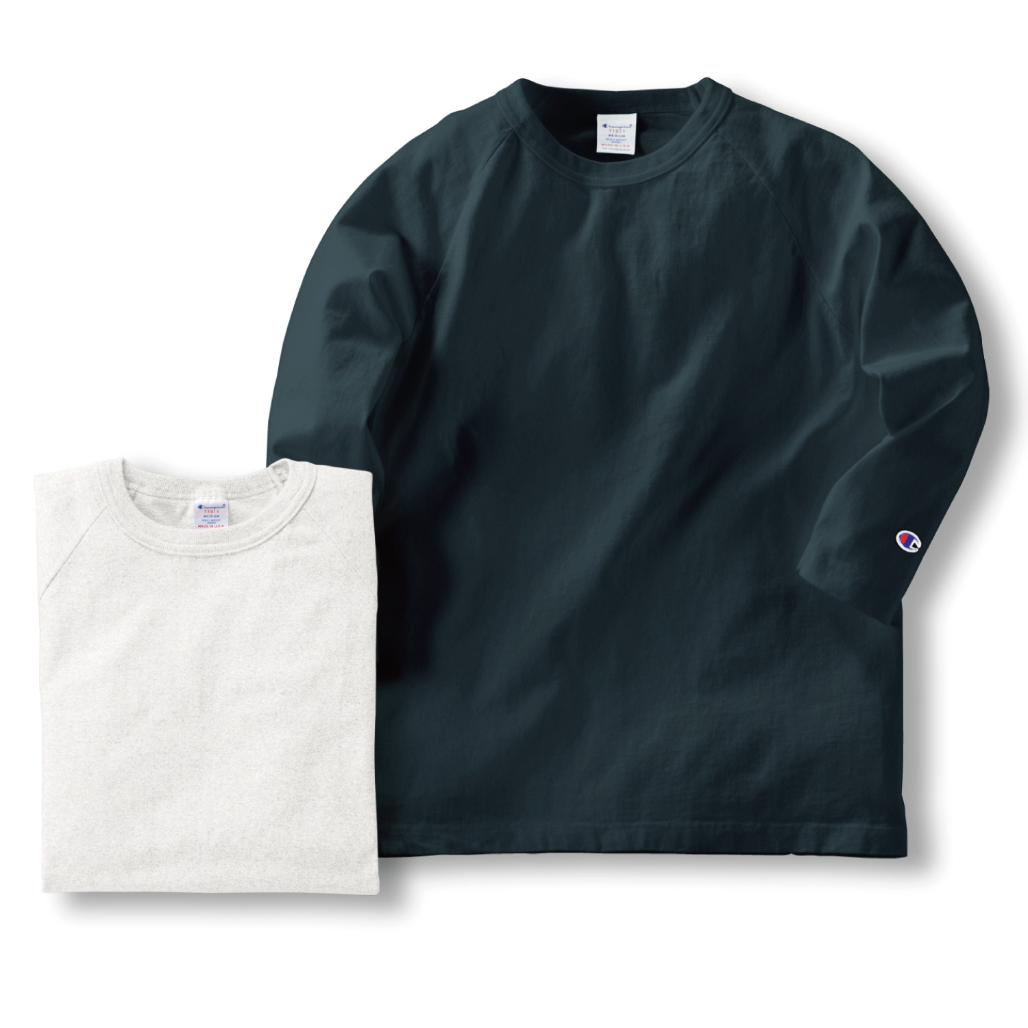 チャンピオン ラグラン七分袖Tシャツ／2色セット ライトアップオンラインストア