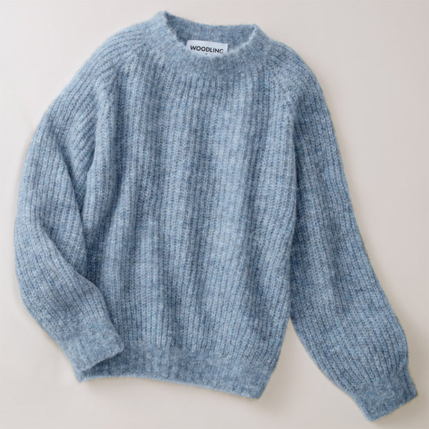 ベビーアルパカ混･柔らかプルオーバー