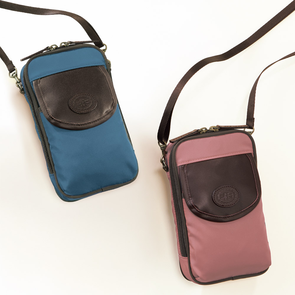 跳ね上げフラップの楽々スマホポーチ