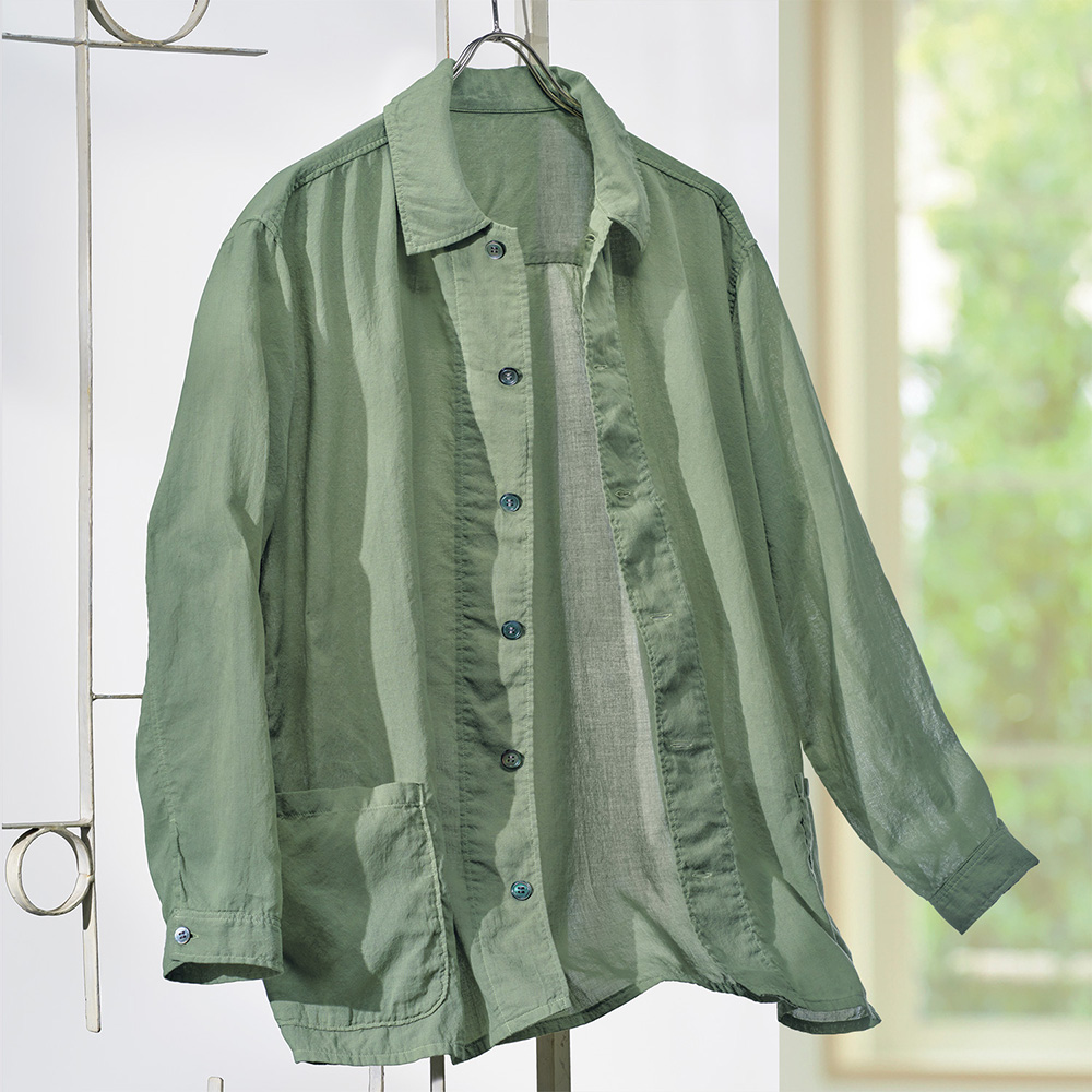 軽量ガーゼシャツジャケット