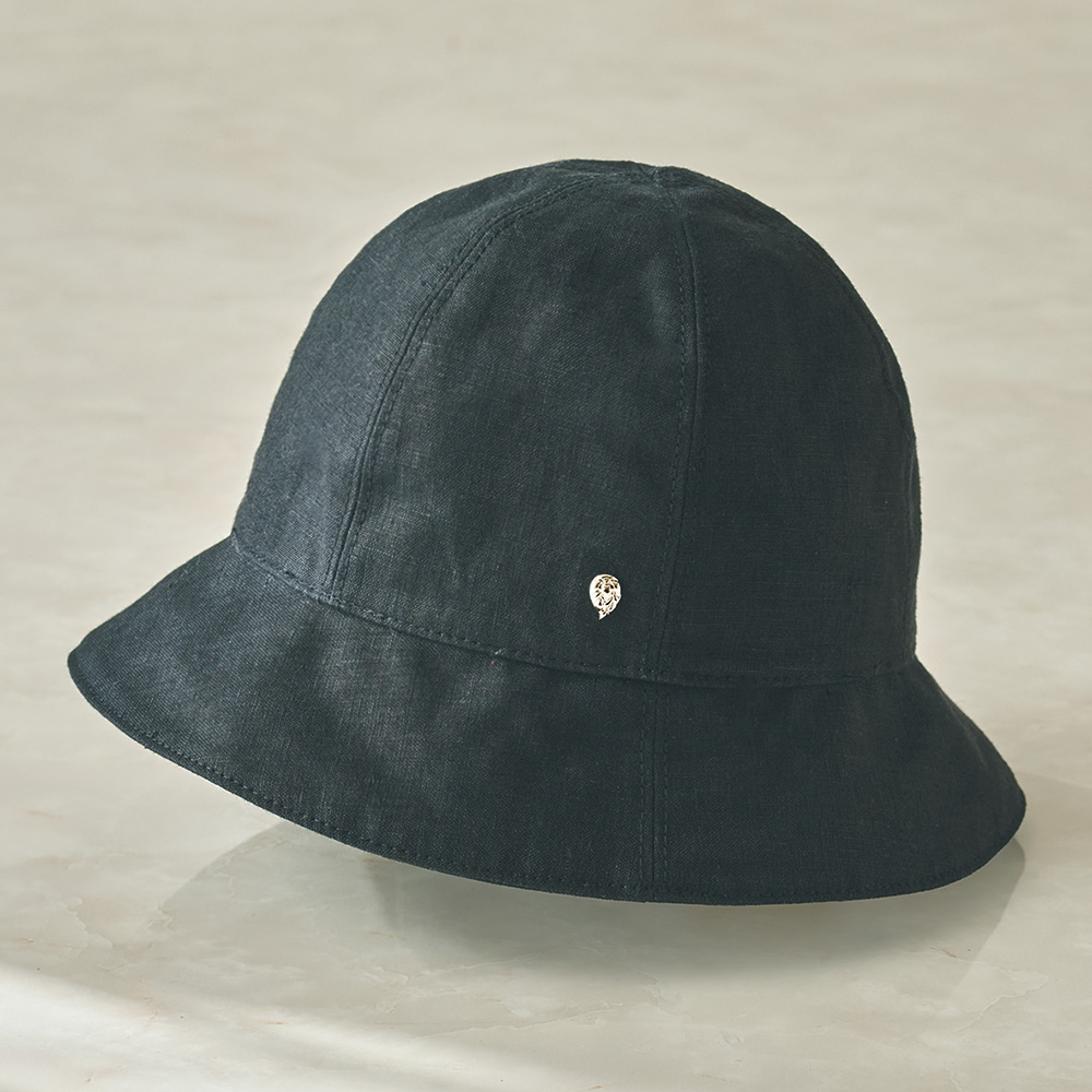 リネンのクロシュ