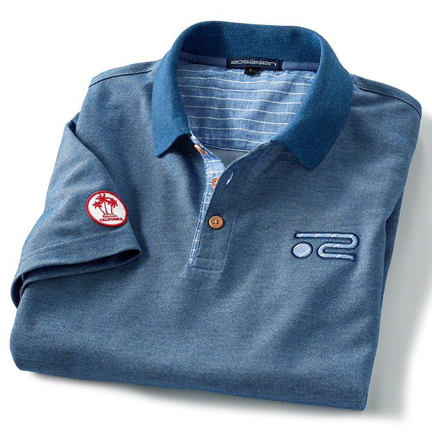 デニム調カノコポロシャツ