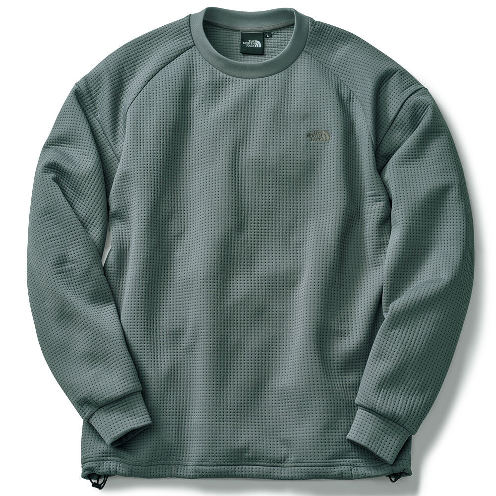 ロングスリーブドットニットクルー