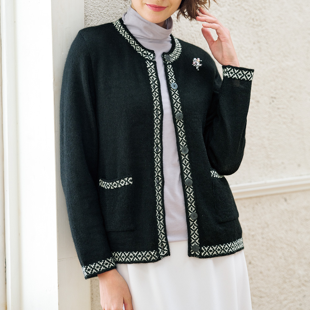 アルパカカーディガン