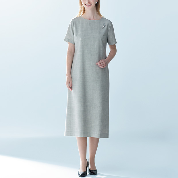ウォッシャブルウールワンピース