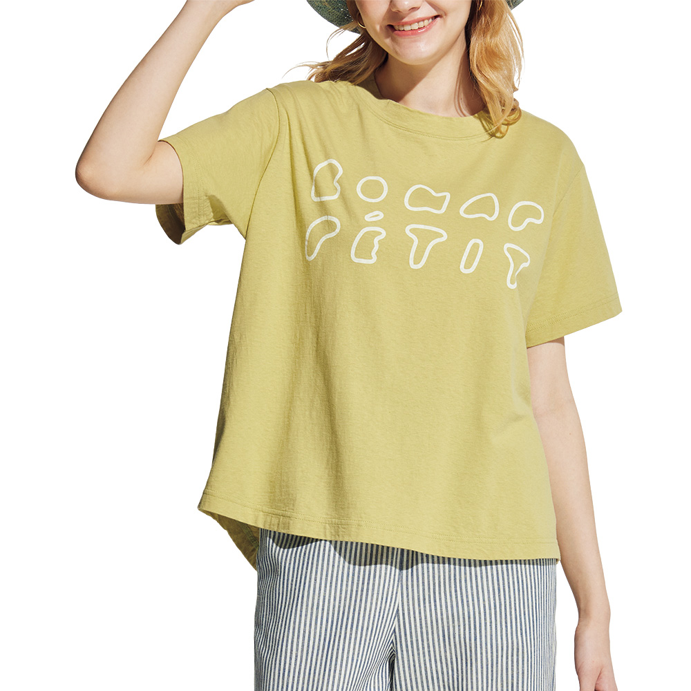 ラフィ天竺プリントTシャツ／2色セット