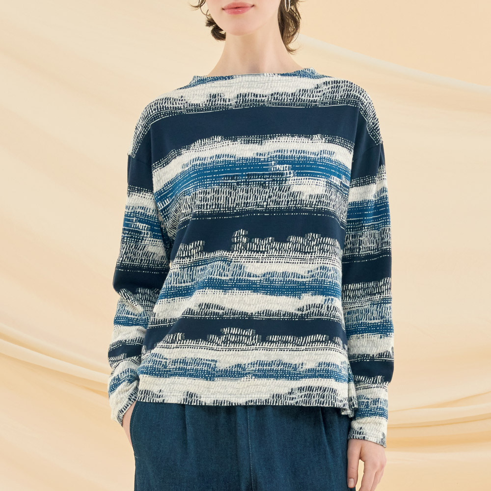 グラデーションジャカードプルオーバー